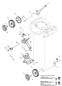 Drive Group_b Diagram and Parts List for 2691604-00-SP460SP 2019 Briggs and Stratton Lawn Mower